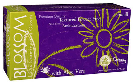 Blossom Powder Free Latex w/ Aloe Vera 2 cases - Click Image to Close